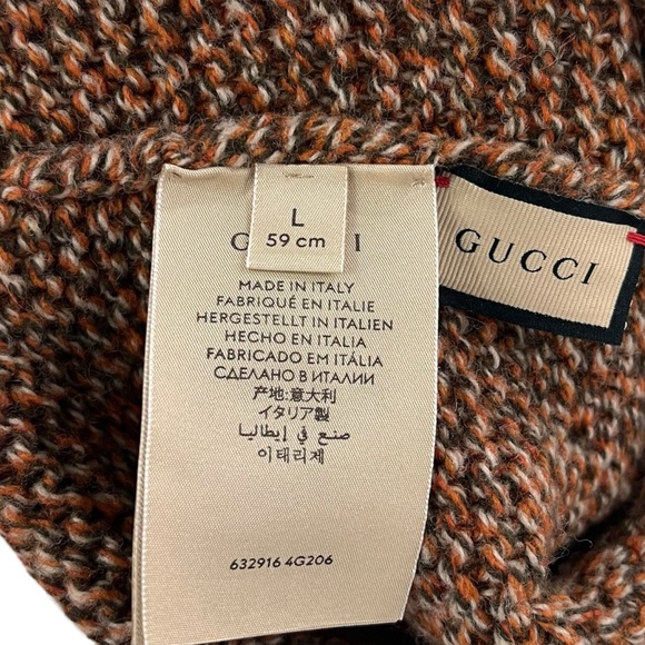 Gucci GG Logo Wool Beanie - Picture 6 of 7